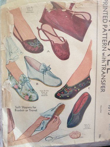 Original vintage slippers - original,