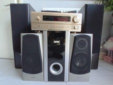 DENON AVR2803 RECEIVER + RC925 ORIGINAL REMOTE CONTROL + ACTIVE SUB + 5 SPEAKERS