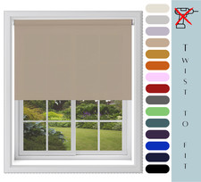 No Drill Custom Size Daylight Roller Blinds Simply Twist To Fit!