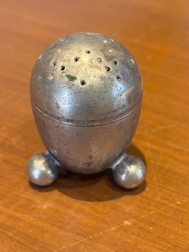 Vintage silver tone salt - vintage,
