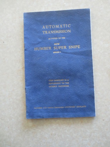 Original humber super - original,