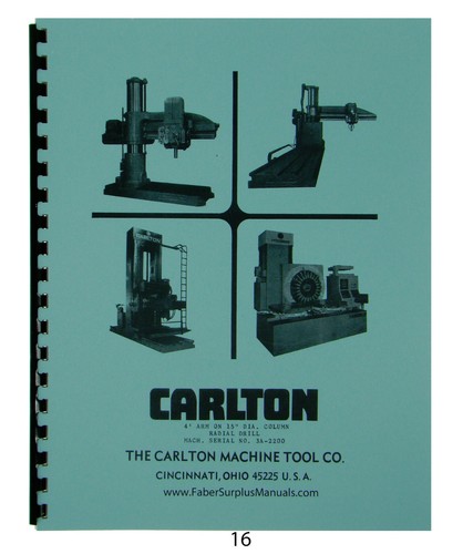 Carlton radial arm - arm, drill