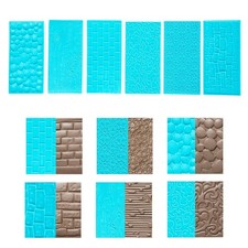 6Pcs Fondant Impression Mats