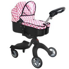 Pram Girls 2 in 1 Deluxe Doll Pushchair Buggy Toy Baby Doll Accessory BiBi Doll