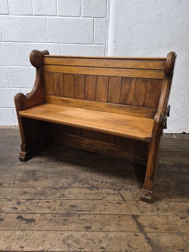 Antique church pew - pew, wooden