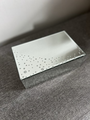 Jewellery box silver mirrored - jewellery,