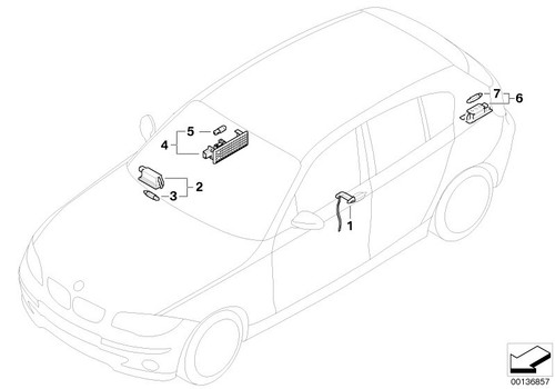 Bmw genuine bulb fits e81 - bmw,