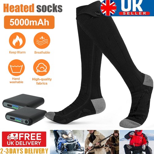 Usb electric heated sock men - electric,