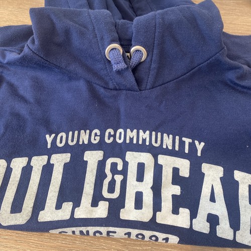 Pull bear navy - bear, hoodie