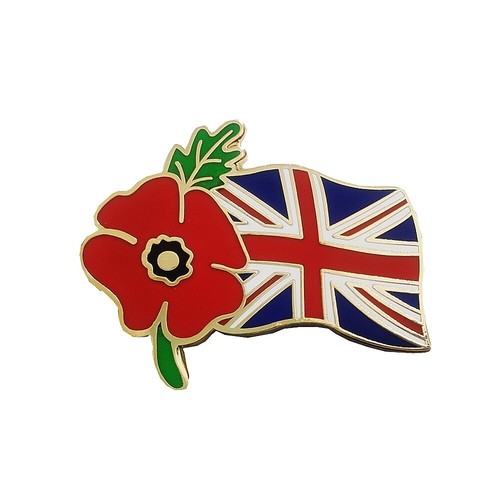 Union jack purple poppy flower - purple,