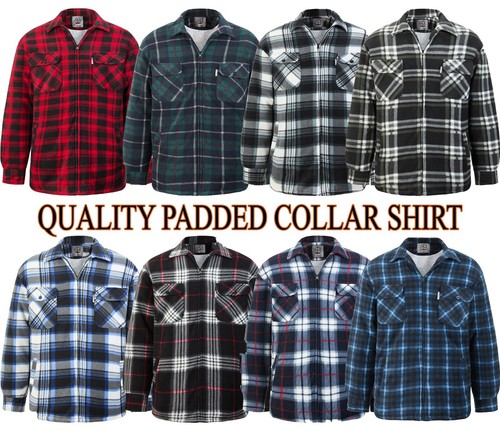 Mens padded shirt - padded, fur