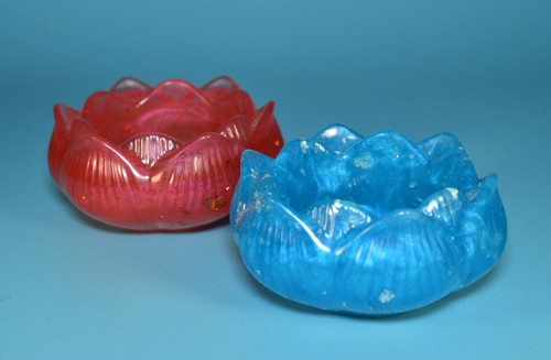 Handmade resin tea light - resin,