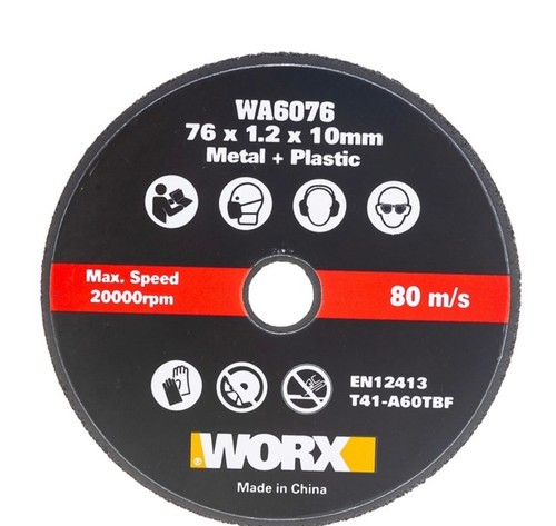 Worx wa6076 76mm metal - 76mm, cutting