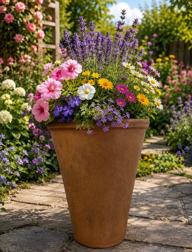 Large terracotta pot - pot, 23.5cm