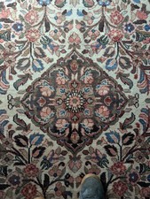 Handmade Vintage Wool Area Rug