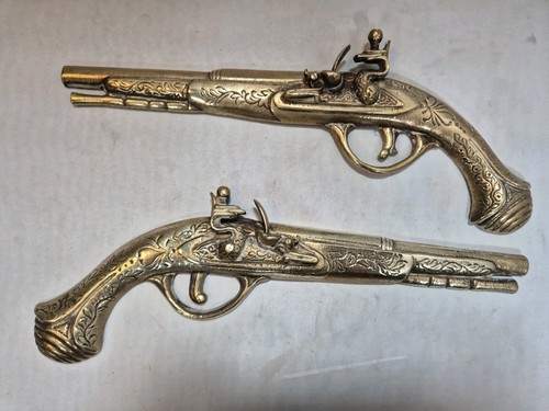 Pair vintage decorative brass - vintage,