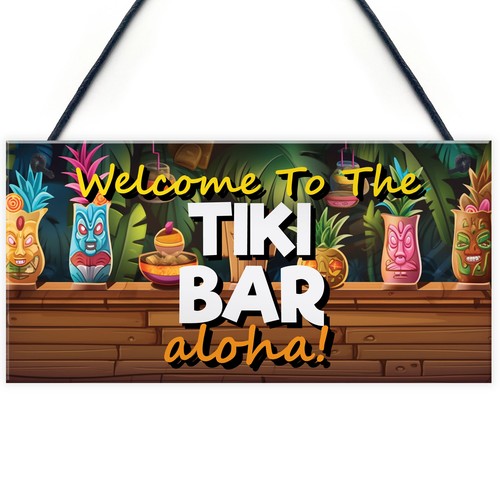 Tiki bar sign hanging - tiki,