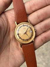 Vintage 1975 Timex Mercury Calendar Watch Gold Plated British Made - Spares/rep