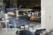 STAR WARS photo wallpaper 368x254 cm Rebel Base teen bedroom wall mural X-wing