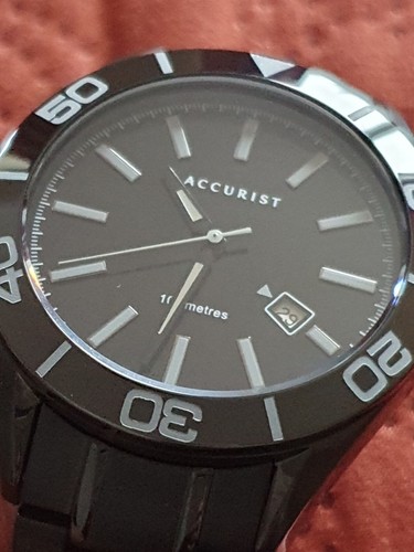 Mens black accurist - mens,