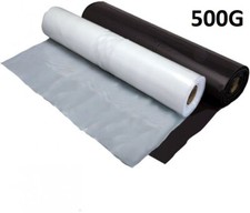 Clear Builders Polythene Plastic Sheeting Roll Dust Sheet TPS 4m x 25m