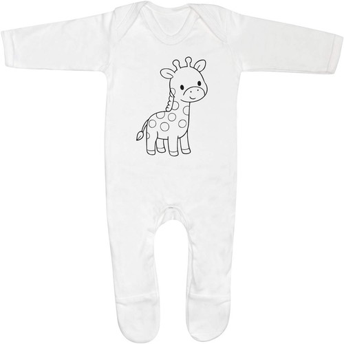 Baby giraffe sleepsuit - giraffe',