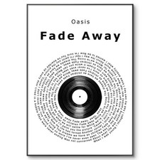 Oasis Poster, Fade Away Vinyl