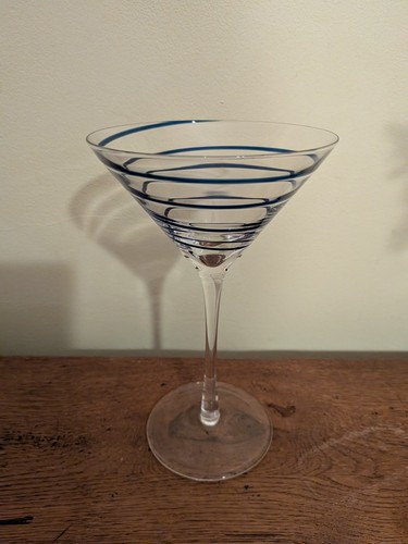 Large martini glass - large, blue