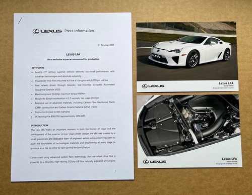Lexus lfa supercar launch - supercar,