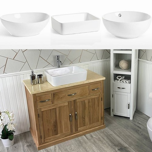 Bathroom vanity solid oak - |,