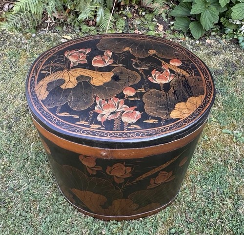 Large chinese wooden - large, barrel