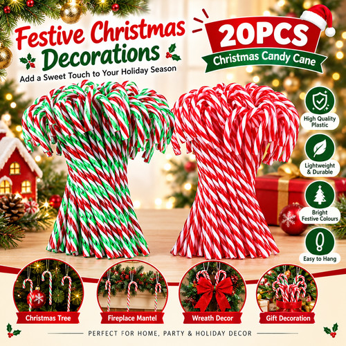 Christmas candy canes 20pcs - canes,