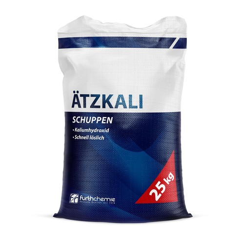 Potassium hydroxide 25kg - 25kg, in