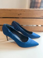 Hobbs Navy “Bianca” Silk Wool Court Shoes  BNNB - Rrp £159 - Size 6 / EU 39