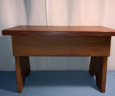 Vintage 18’’x 11’’ Solid Wood Foot Stool Bench Rustic Primitive Milking Handmade