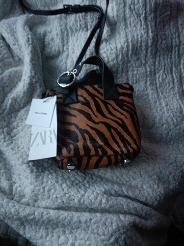 Zara animal print leather - zara,
