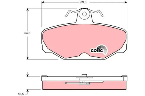 Brake pads gdb472 - for, ford