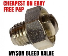 Radiator GENUINE BLEED SCREW AIR /  VALVE VENT NIPPLE  'MYSON' RADIATORS >2003