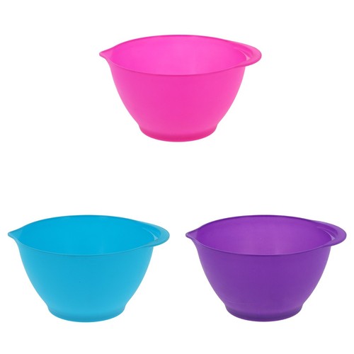 Plastic mixing bowl round - plastic,
