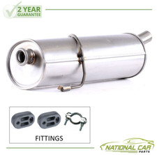 For Peugeot - 206 1.1 1.4 1.6 1998-2007 Rear Exhaust Back Box Silencer +Fittings