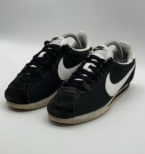  Nike Classic Cortez Black/White Womens Vintage Trainers UK 7 (749864-011)