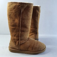 UGG Boots Chestnut Classic Bailey Tall Long Boots Sheepskin Size UK 7.5 US 9