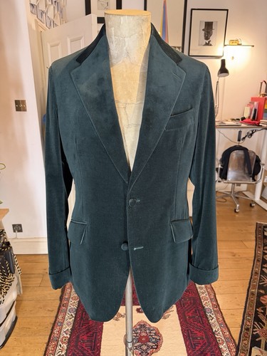 Forest green italian velvet - forest,