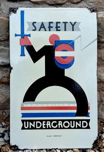 London underground enamel - underground,