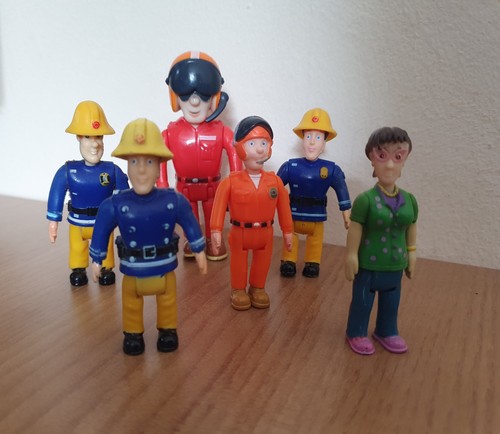 Fireman sam figures - (x6), tom