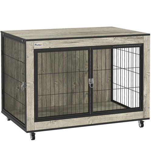 Pawhut dog crate furniture - crate,