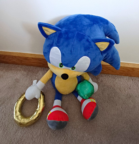 Sonic the hedgehog large plush - large,