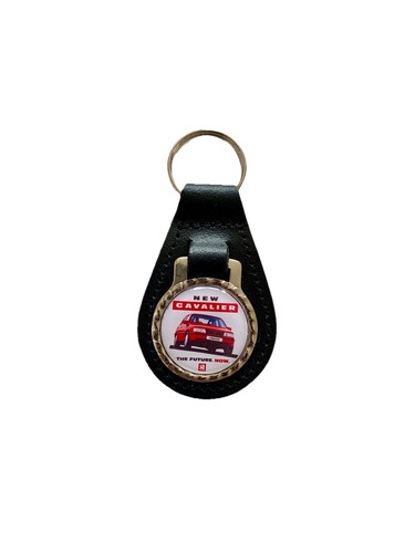 Black leather keyring fob - keyring/,
