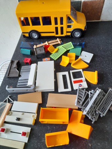 Playmobil yellow bus - bus, and