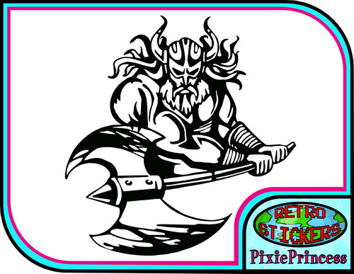 Viking warrior norse vinyl - warrior,